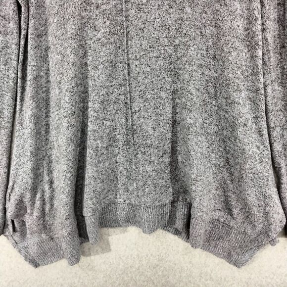 Soft Surroundings Pullover Sweater Womens Sz S Gray Marled V-Neck Stretch Casual - Picture 3 of 12
